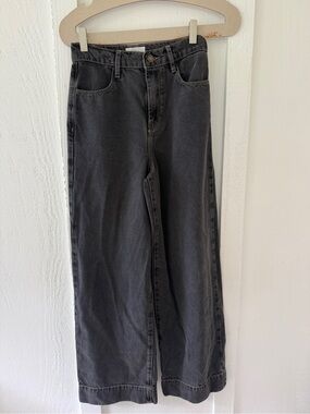 Black Wide Leg High-Rise Jeans